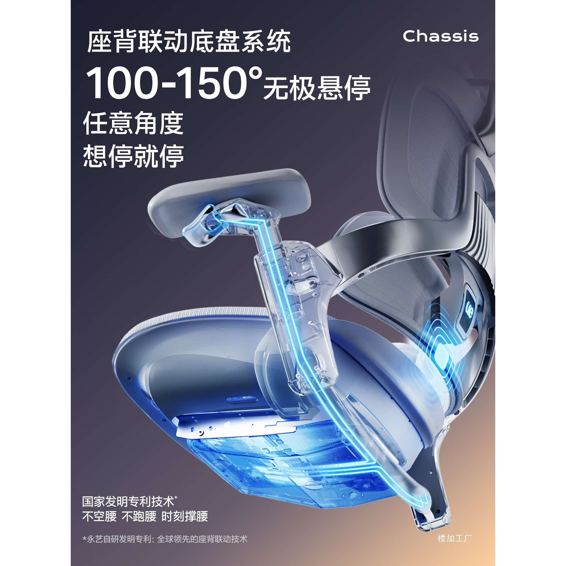 永艺Flow550人体工学椅子电竞椅座椅久坐舒适撑腰椅办公椅电脑椅图片