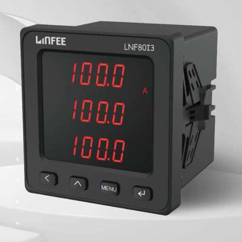 领菲linfee LNF80I3多功能智能电测仪表三相电流电压表斯菲尔生产