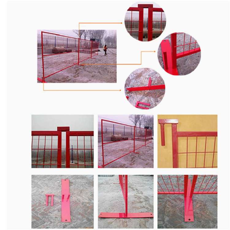 出口临时金属栅栏网移动澳大利亚标准易于安装建筑工地栏板围栏