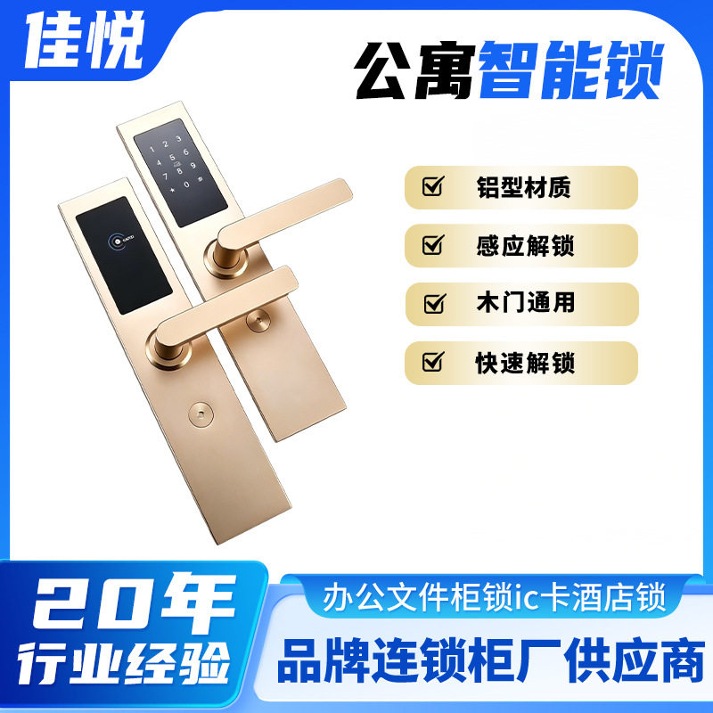 防盗门远程APP公寓密码锁出租房刷卡锁酒店宾馆民宿智能智能门锁