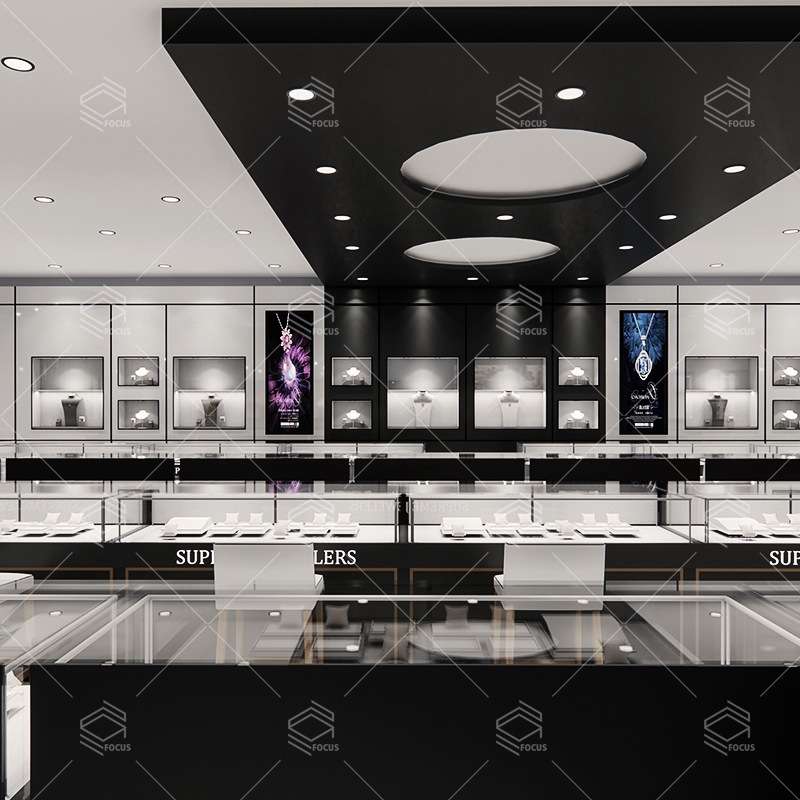 商用珠宝展示柜货柜 厂家直销精品玻璃展柜黄金首饰陈列柜带LED灯