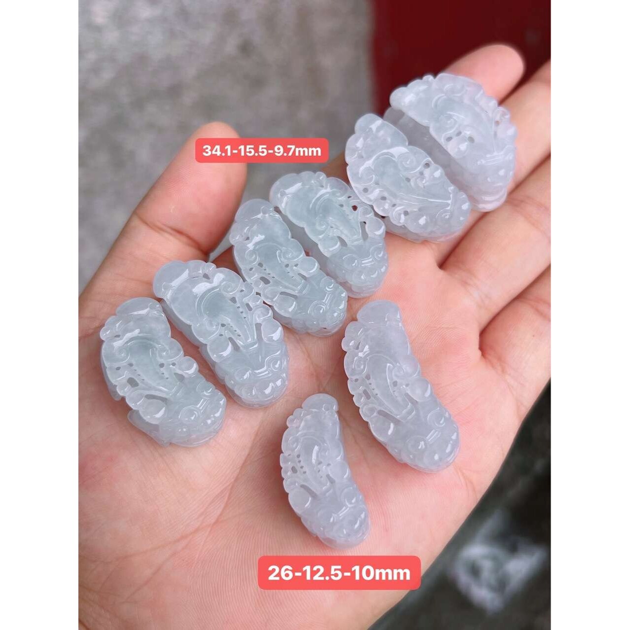 傅氏珠宝天然翡翠A货貔貅挂件冰种手把件吸金神兽墨翠小貔貅