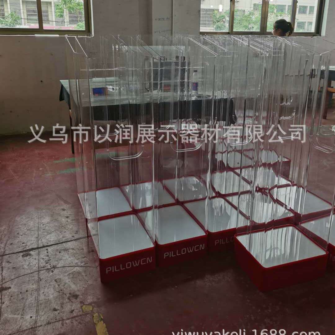 亚克力透明展示架 防尘防灰U型汽车座垫陈列架轿车座套展示柜