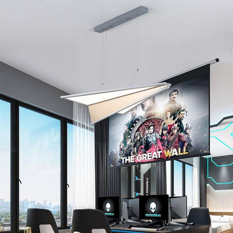灯2024设计师新款办公室长岛吧台餐桌酒店前台大堂潮玩飞机吊灯