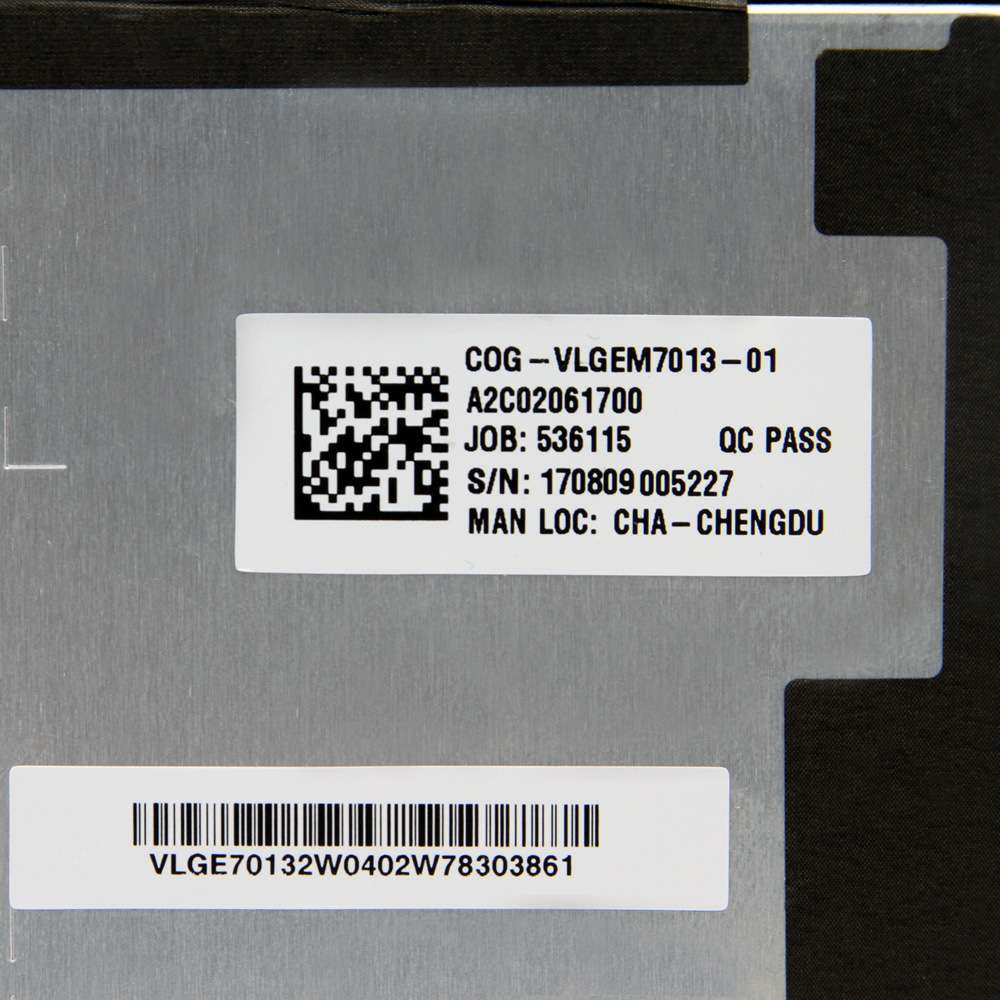 7寸COG-VLGEM7013 A2C02061700 CHA-CHENGDU车载中控导航液晶屏