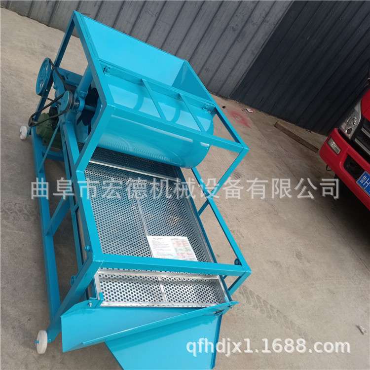 油菜籽去杂清理筛选机 移动方便金属丝编织网 电动振动筛