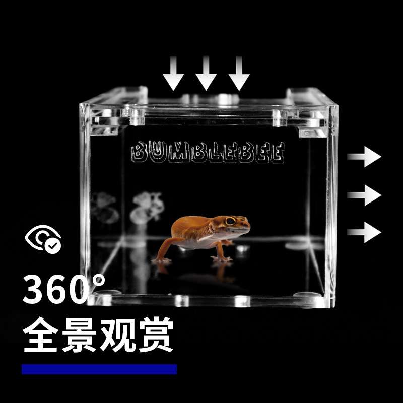 透明亚克力爬虫饲养盒展示盒陆龟蜘蛛蜥蜴刺猬角蛙饲养箱爬宠箱