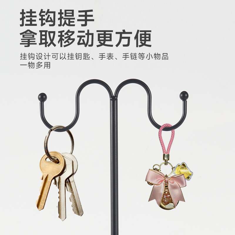 欧美金属网格简约笔筒 创艺镂空笔筒圆形黑色铁艺镂空桌面收纳桶