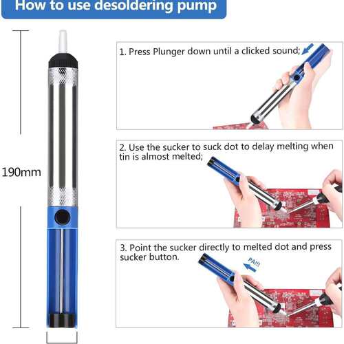 60W调温soldering iron kit万用表电笔测电焊接维修套装电烙铁