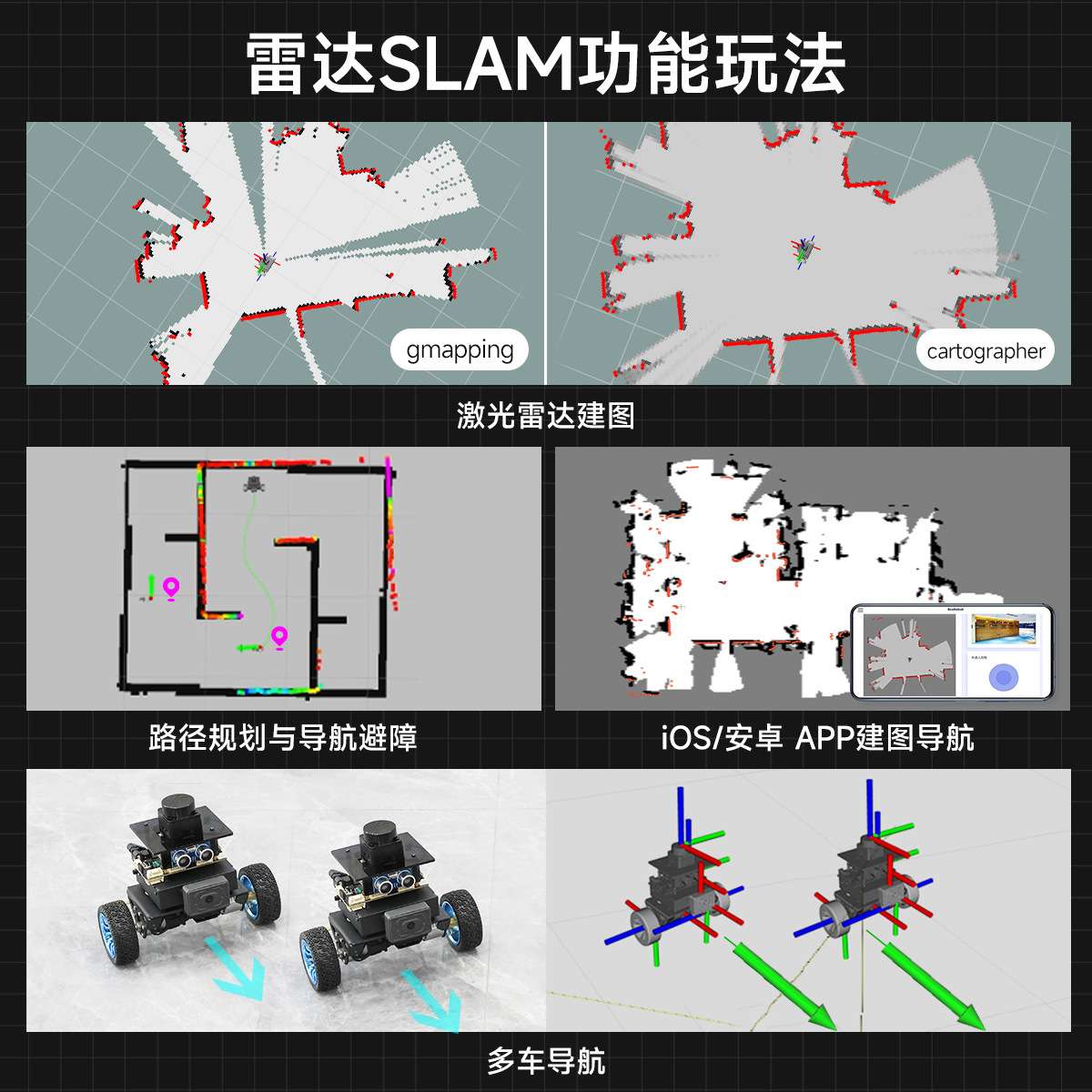 MicroROS机器人两轮自平衡ROS2小车AI视觉识别SLAM建图导航ESP32