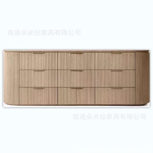 RH美式简约客厅家具实木电视柜斗柜餐边收纳柜外贸出口门厅玄关柜