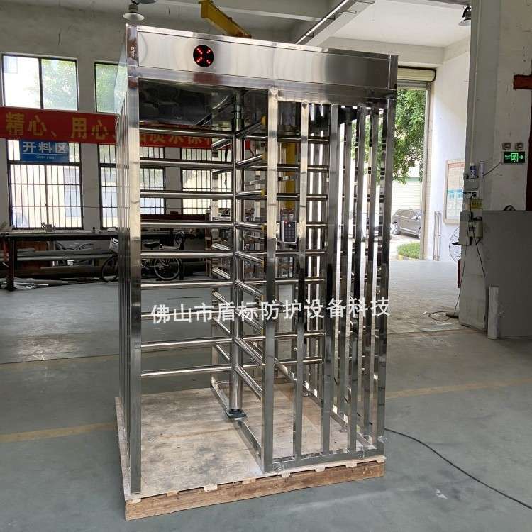 车站小区入口安检通道单向门 半高十字旋转门 手动三辊闸厂家