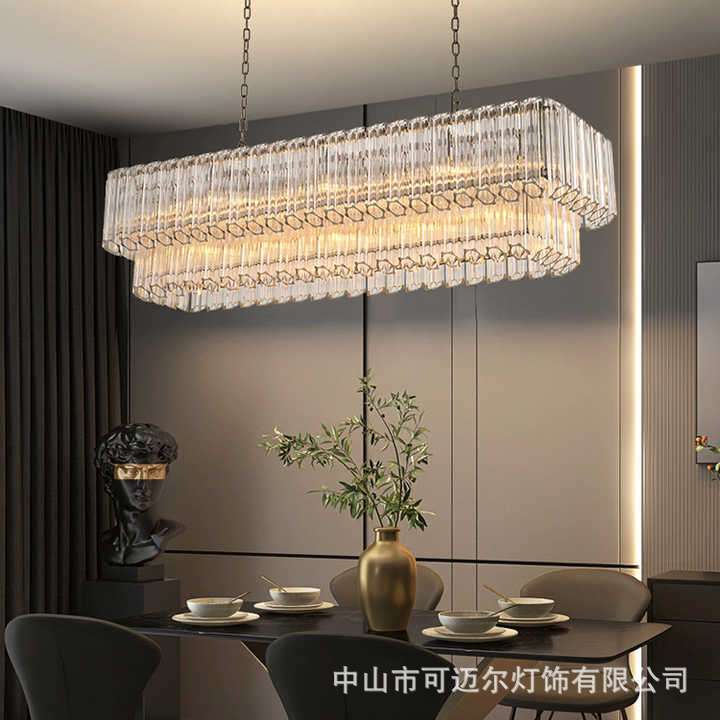 出口美式梅花玻璃管吊灯现代简约客厅奢华设计师软装别墅大气吊灯