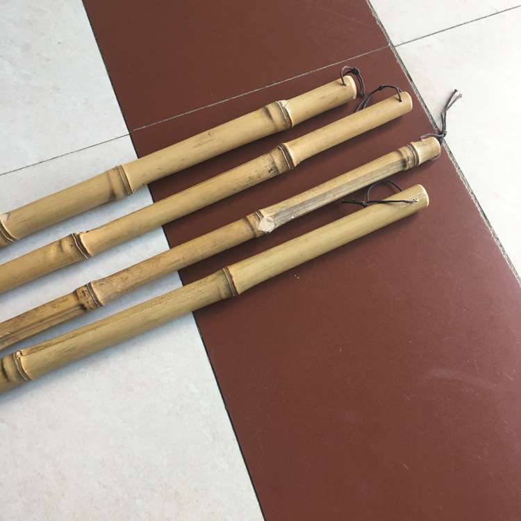罗汉竹子笔杆地书毛笔 老人健身广场大字水写羊毫兼毫地书笔