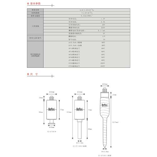 供应ZJ-52T玻璃电阻真空规管 睿宝厂家原装行货 零售