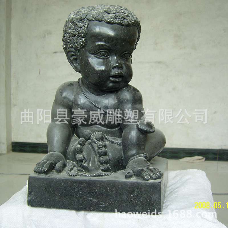 供应大理石雕刻石雕欧式西方人物雕塑室内外观赏摆件青石娃娃现货