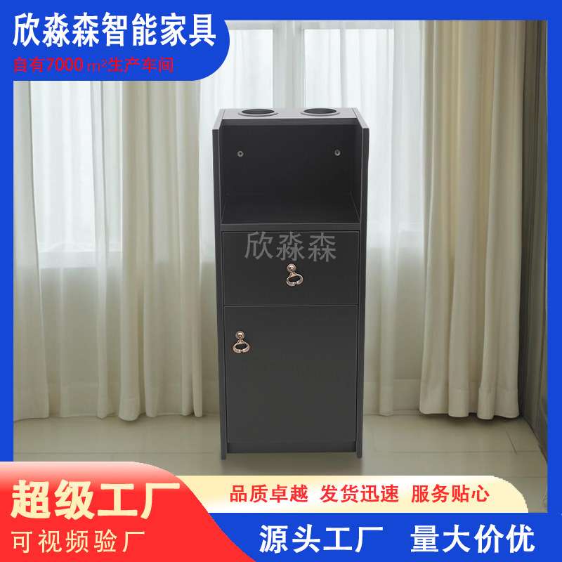 理发店工具柜发廊专用立地式剪发置物架工具台实木多功能美发柜子