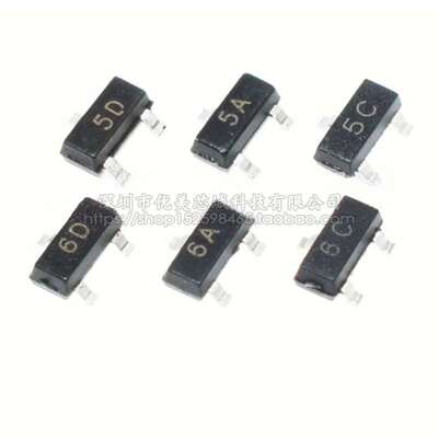 贴片三极管BC807/BC817-15/25/40 5A/5B/5C/6A/6B/6C SOT23整盘3K