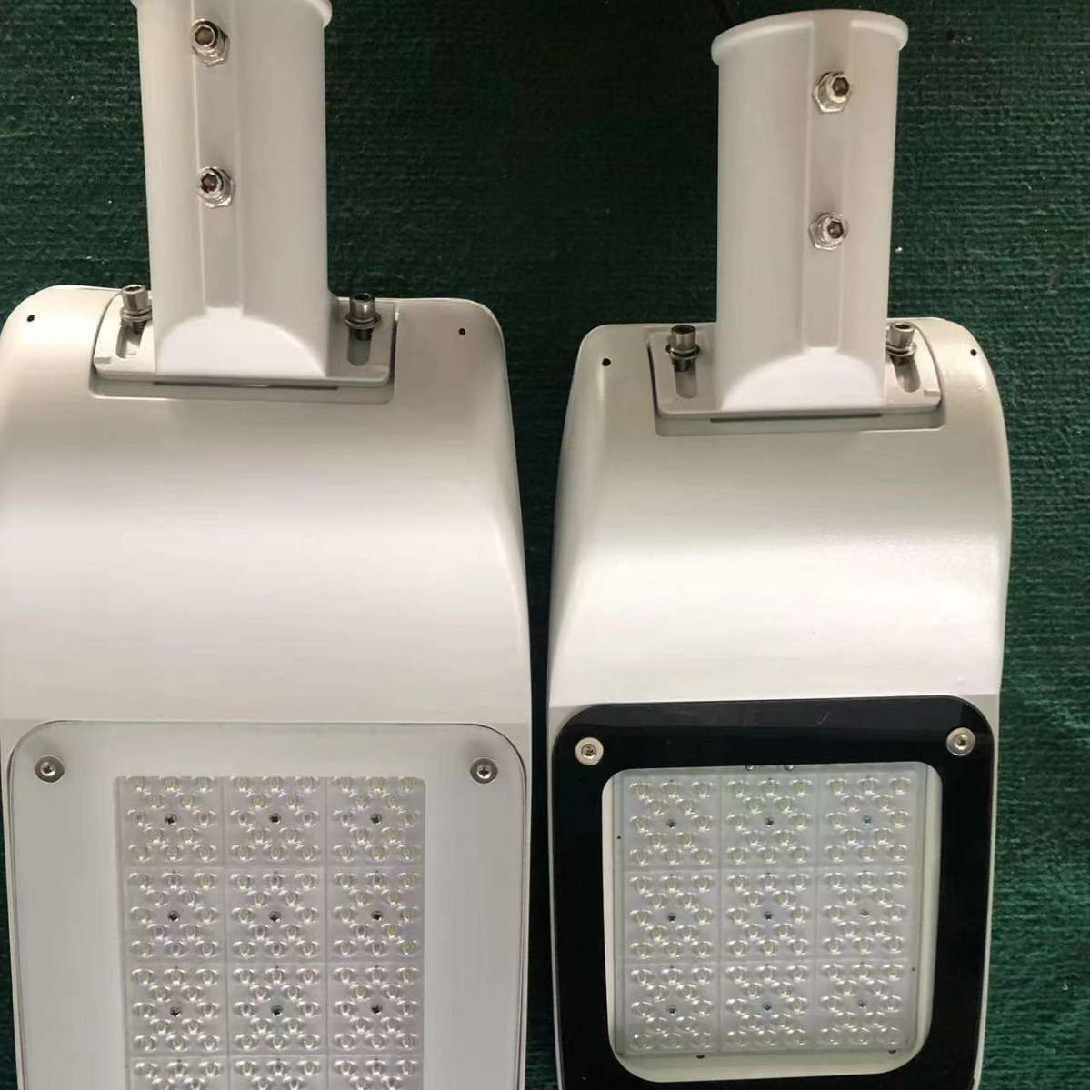 LED照明灯具铝压铸路灯单臂大功率路灯自弯臂路灯室外景观投光灯