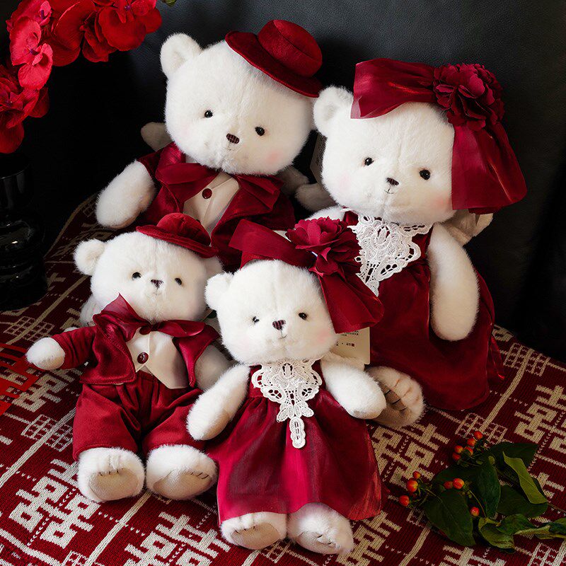 薇妮婚品结婚压床娃娃一对喜娃新婚礼物婚庆公仔婚房摆件新款高档