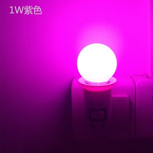 LED插电氛围小夜灯卧室浪漫粉色补光网红灯蓝紫红变色拍照粉紫灯