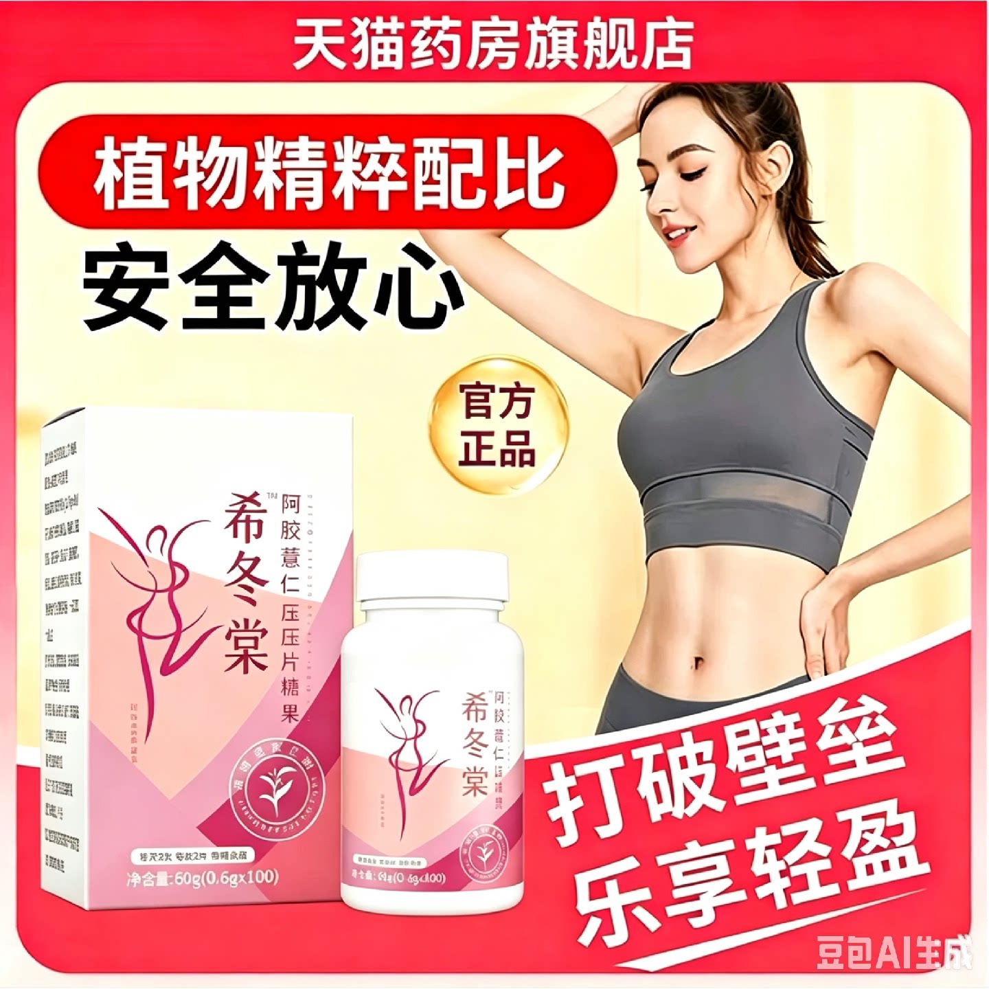 【官方正品】希冬堂薏仁片阿胶薏苡仁官方正品希东堂旗舰店熙旗舰