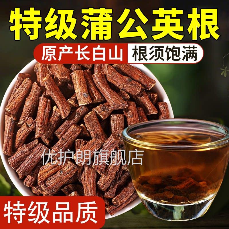 蒲公英根茶长白天然野生中药山材炒熟特级蒲公英根去旗舰店正品zz