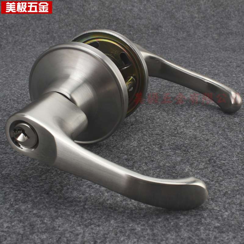 三杆锁卧室门锁室内家用通用型锁具房门老式木门房间执手把手锁
