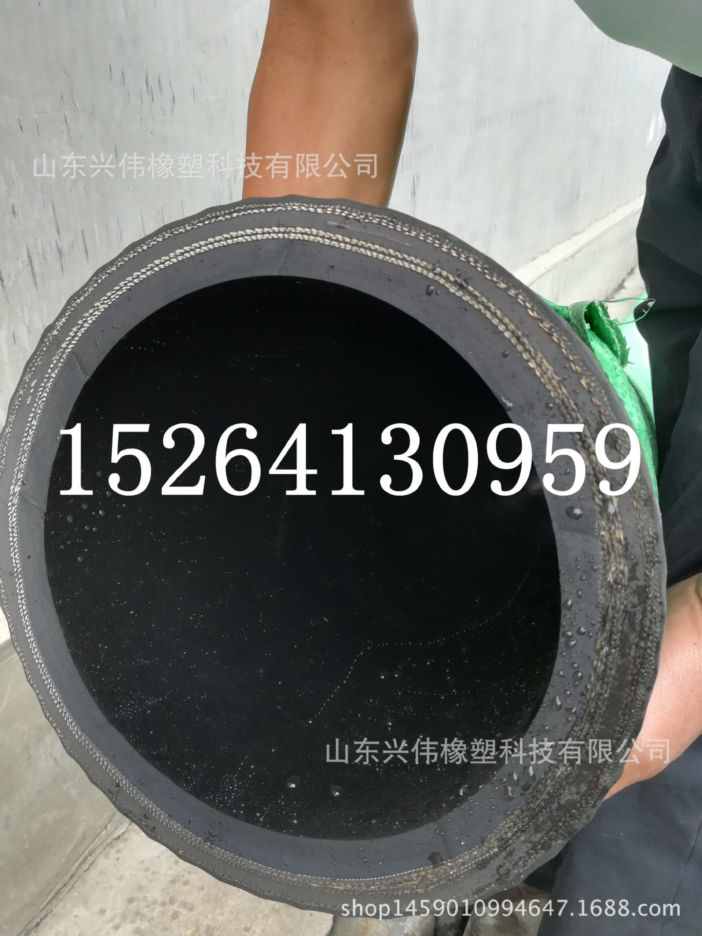 厂家制造平面橡胶钢丝耐油管带快速接头吸排油钢丝橡胶管