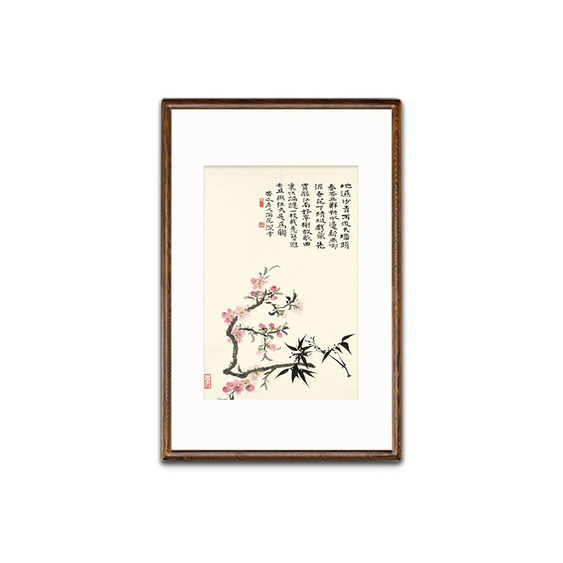 新中式高档卧室餐厅装饰画走廊过道客厅茶室挂画玄关背景墙壁画