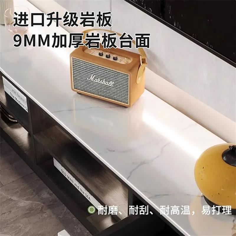 实木电视柜客厅落地地柜小户型多功能收纳储物柜岩板放电视机柜子