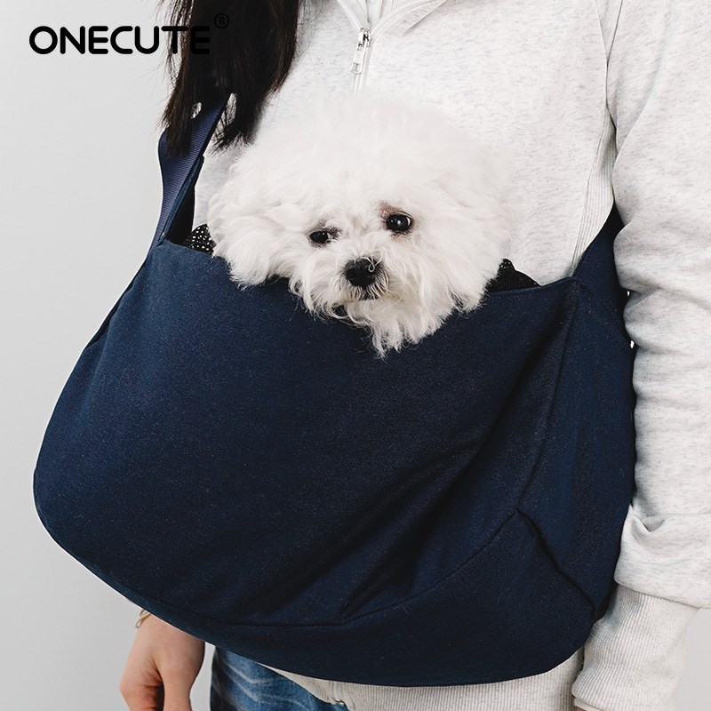 ONECUTE宠物狗狗外出斜挎包猫咪胸前背包便携透气舒适出门单肩包