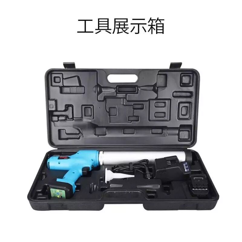 腾亚电动打胶枪充电式玻璃胶 抢电动结构胶枪软硬胶枪两用全自动图片