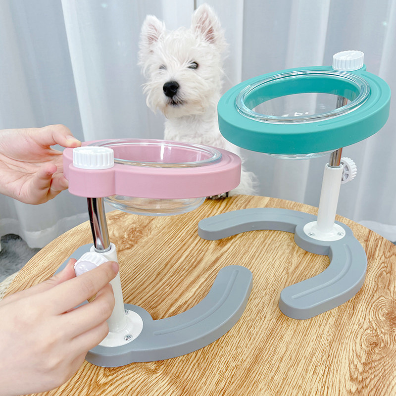 保护颈椎猫碗狗碗猫咪食盆宠物护颈水碗饭碗饭盆碗架斜口喝水高脚