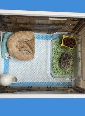 非洲迷你刺猬箱非迷保温箱加温笼子温控箱可折叠刺猬饲养箱宠物笼