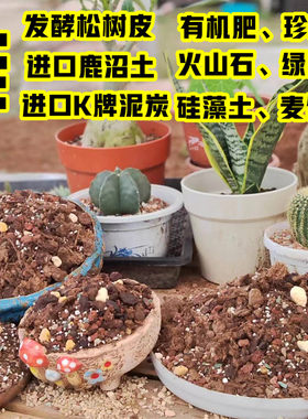 法师专用土多肉颗粒土盆栽营养土黑法师种植土疏松透气发根快包邮