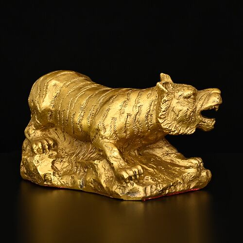 寅亥堂纯黄铜生肖大小号鼠牛虎兔龙蛇马羊猴鸡狗猪摆件玄关办公桌