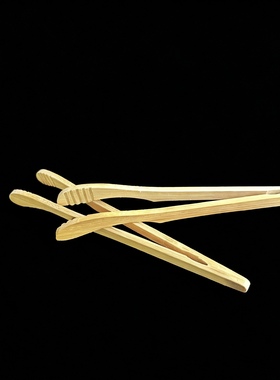 竹制茶夹茶道配件茶具手工茶夹子镊子功夫茶具茶配件