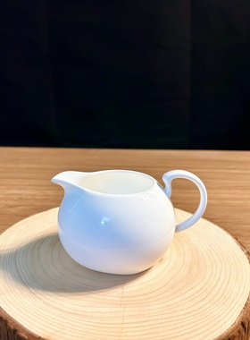 简约纯白高骨陶瓷薄胎公道杯茶漏茶滤茶具配件过滤茶渣分茶器