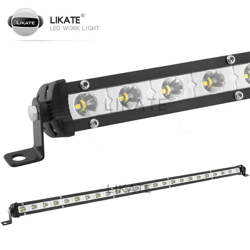 LKT汽车led工作灯小单排72w24smd25英寸越野车顶改装越野外置射灯