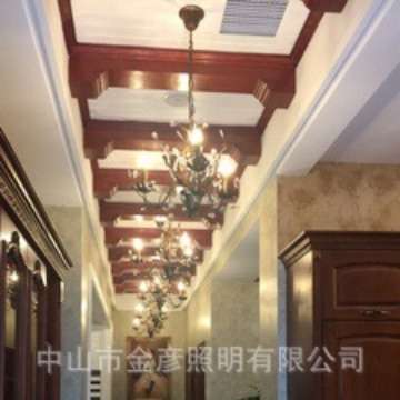 美式乡村吊灯楼梯间复古个性loft餐厅卧室庭院餐吧酒吧装饰照明灯