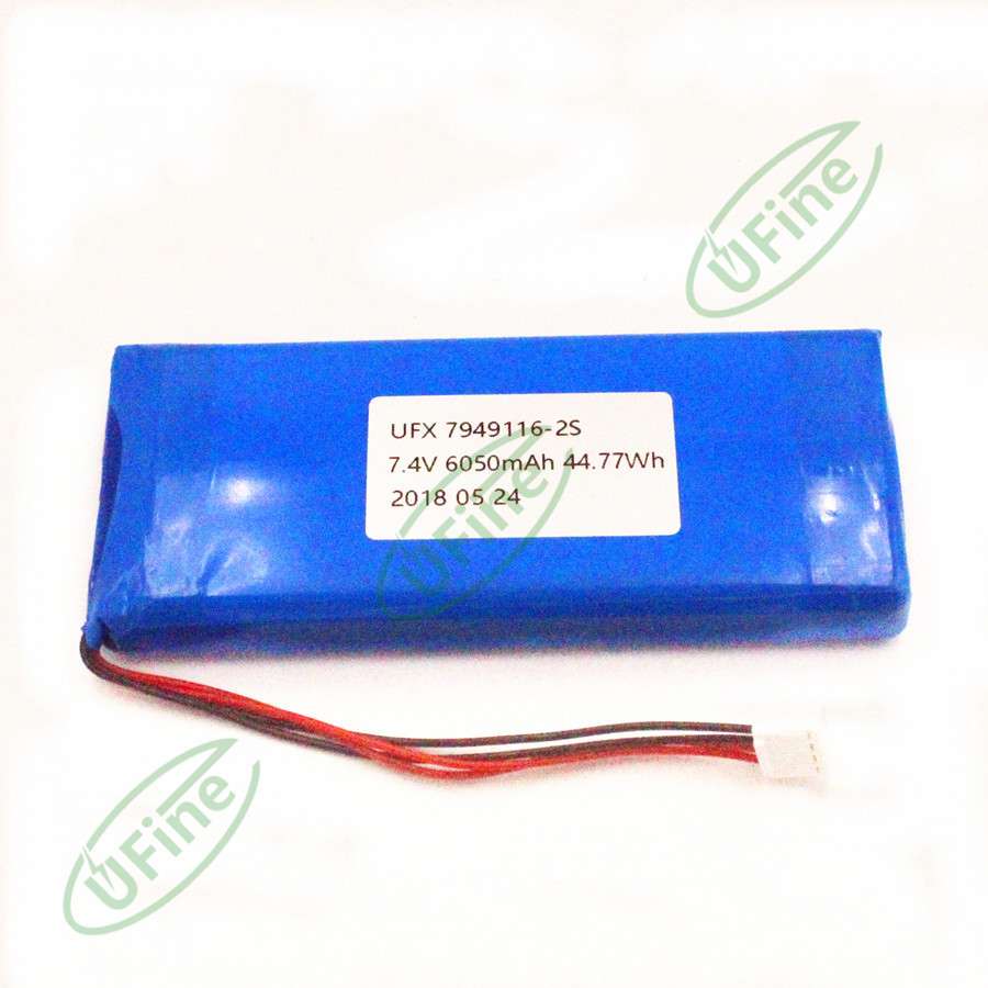 工厂直销7949116-2S 6050mAh 7.4V聚合物锂离子电池KC MSDS CE