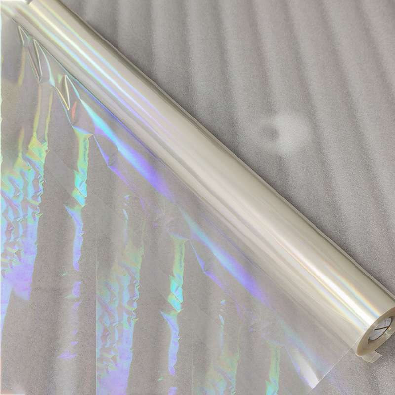 透明镭射烫金纸专用介质电化铝烫金箔透明玻璃烫金纸玫瑰金碎玻璃