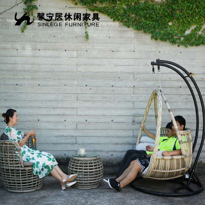 馨宁居室内秋千吊椅庭院户外摇椅吊篮藤椅双人家用阳台吊床摇篮椅