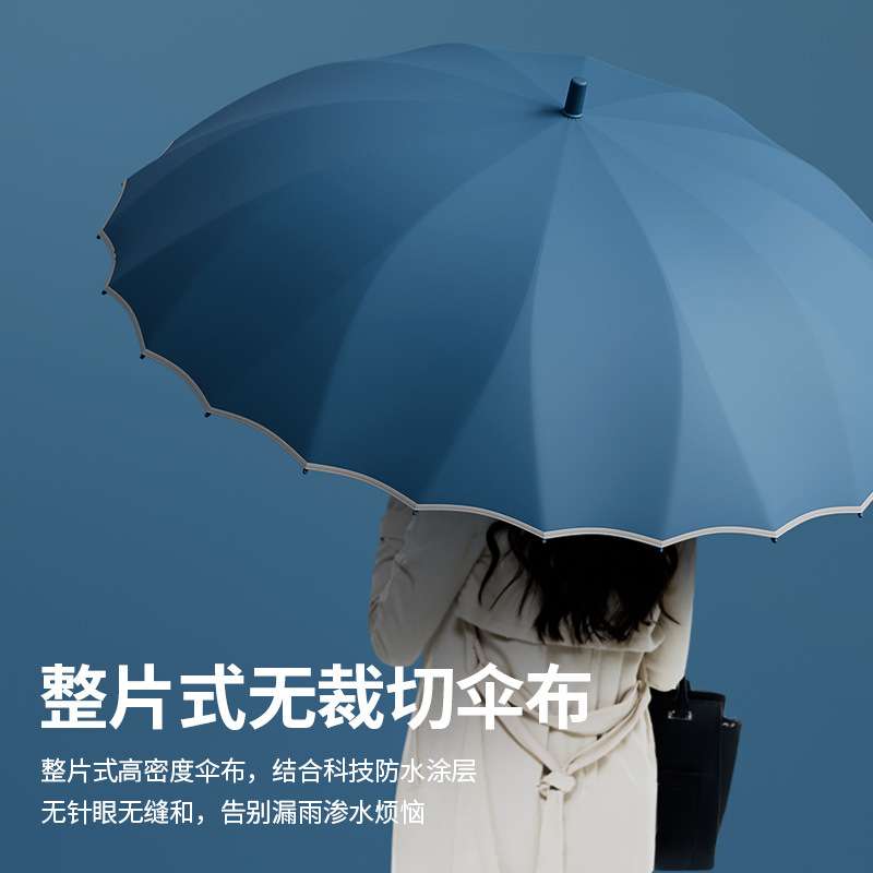 24骨长柄雨伞女大号双人三人超大加固加厚结实抗风不漏雨一片伞男