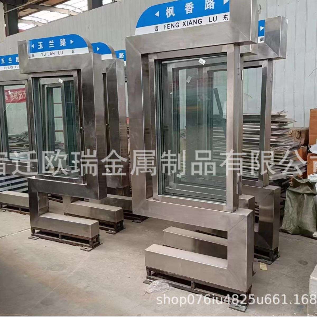 灯箱源头厂家不锈钢路名牌灯箱LED指路牌灯箱广告牌制作