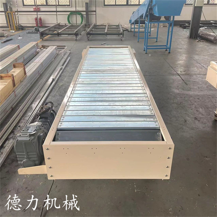 电视组装生产线动力链板线直行平板输送机金属传送带自动化输送机