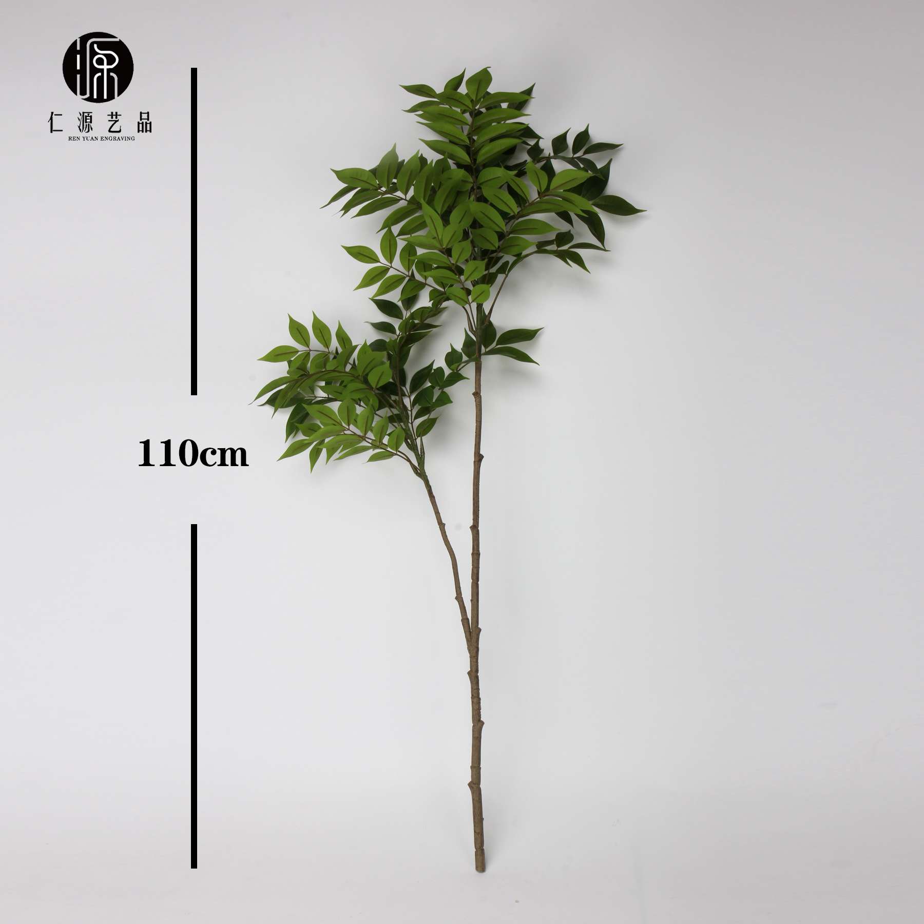 仿真绿植漆木榕树叶 胶片仿真叶黄杨叶椿树叶 造景材料假树枝装饰