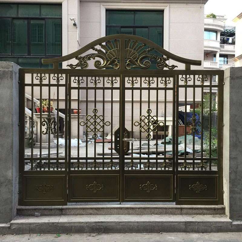铝合金庭院大门欧式式铝艺大门小区学校院墙大门庭院精致大门简约