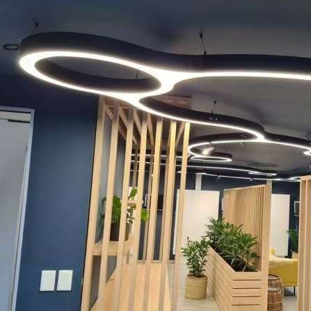 后现代创意组合造型灯办公区前台工作室会议室LED铝材工业风灯具